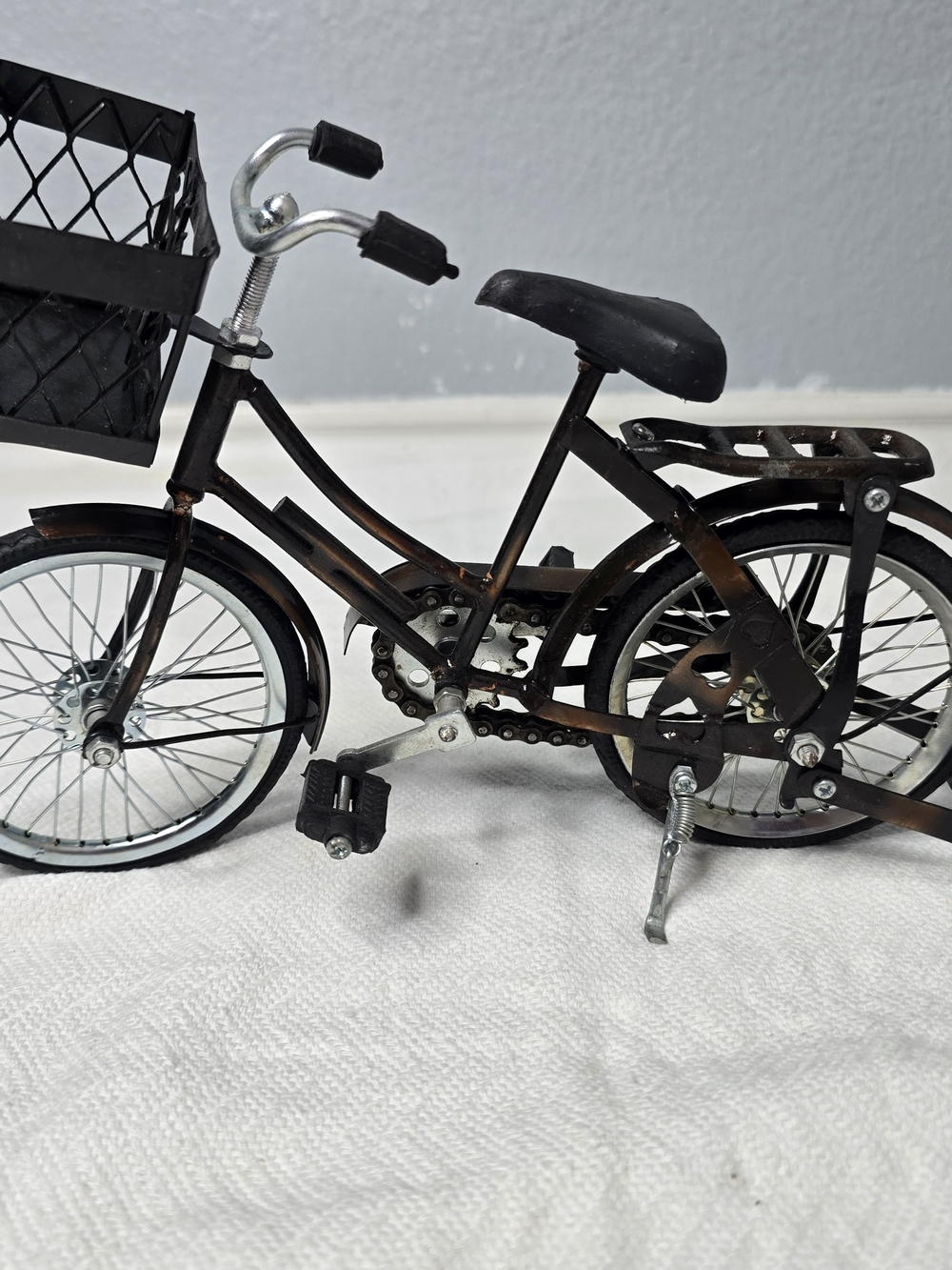 Vintage Miniature Metal Bicycle Model Made in Bali – Detailed Display Collectibl